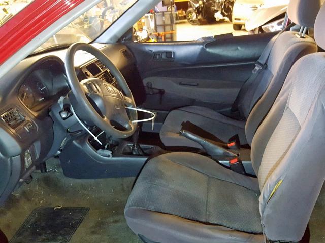 1HGEJ6124WL099436 - 1998 HONDA CIVIC DX RED photo 5