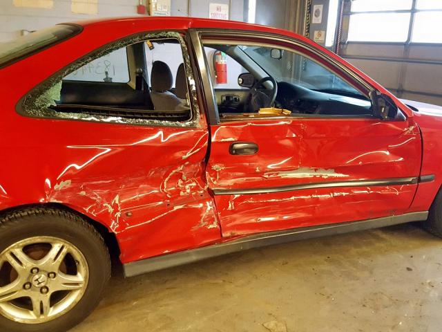 1HGEJ6124WL099436 - 1998 HONDA CIVIC DX RED photo 9