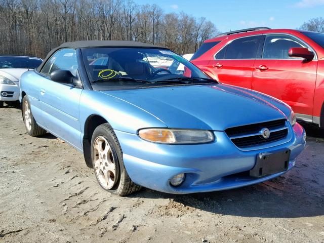 3C3EL55H5WT252318 - 1998 CHRYSLER SEBRING JX BLUE photo 1