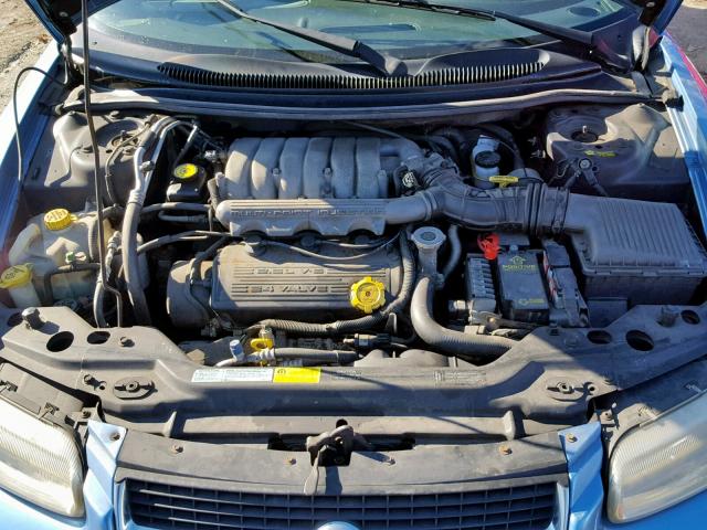 3C3EL55H5WT252318 - 1998 CHRYSLER SEBRING JX BLUE photo 7