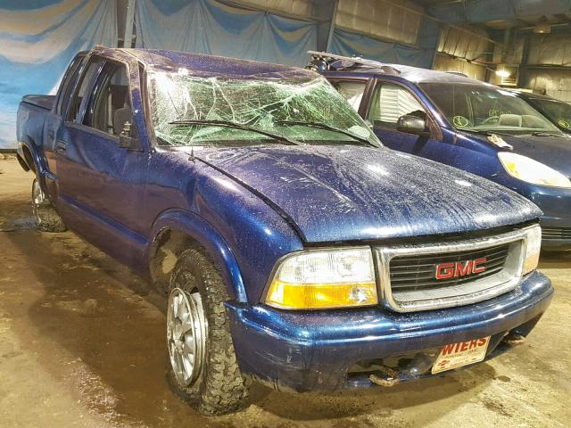 1GTDT13W82K201778 - 2002 GMC SONOMA BLUE photo 1