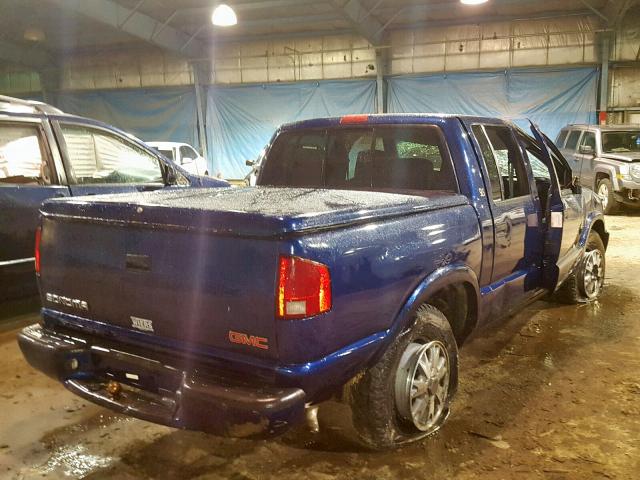 1GTDT13W82K201778 - 2002 GMC SONOMA BLUE photo 4