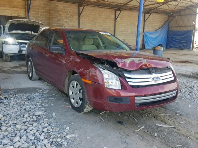 3FAHP06Z47R193547 - 2007 FORD FUSION S MAROON photo 1