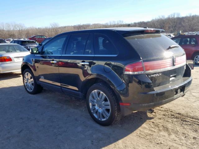 2LMDU88C29BJ00020 - 2009 LINCOLN MKX BLACK photo 3