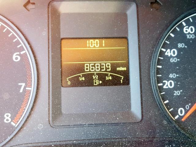 3VW2K7AJXCM394561 - 2012 VOLKSWAGEN JETTA BASE Կապույտ լուսանկար 8