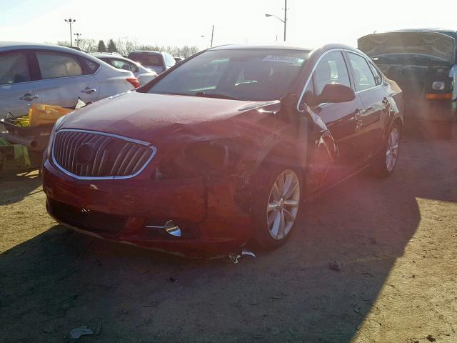 1G4PS5SK5C4121605 - 2012 BUICK VERANO BURGUNDY photo 2