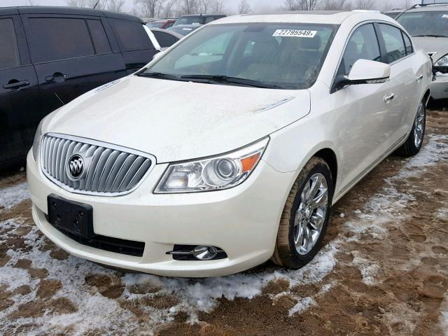 1G4GE5EV1AF145530 - 2010 BUICK LACROSSE C WHITE photo 2