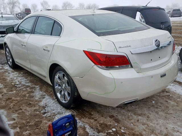 1G4GE5EV1AF145530 - 2010 BUICK LACROSSE C WHITE photo 3