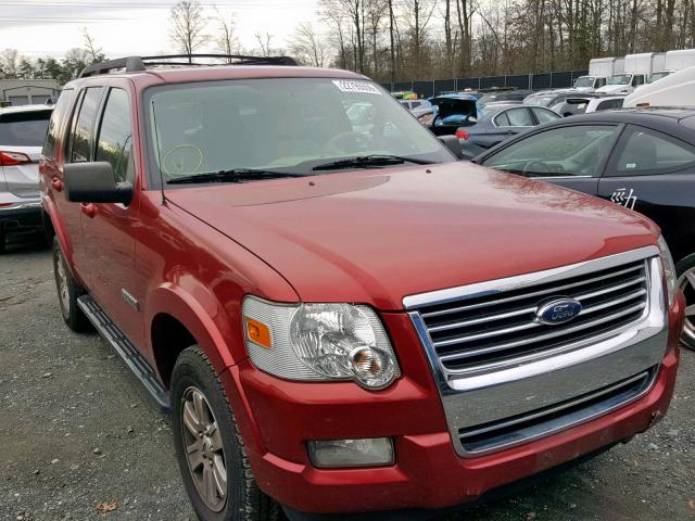 1FMEU63E48UB29489 - 2008 FORD EXPLORER X RED photo 1