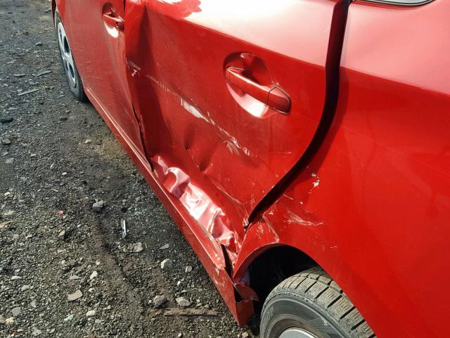 JTDKN3DU0D5638427 - 2013 TOYOTA PRIUS RED photo 9