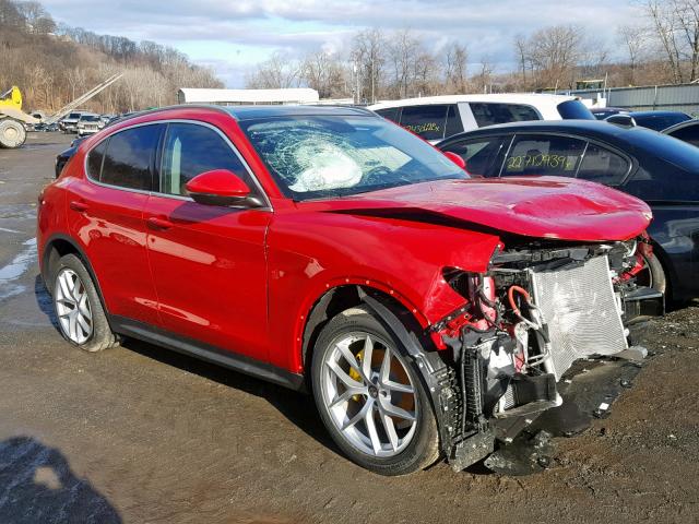 ZASFAKBN9J7C28896 - 2018 ALFA ROMEO STELVIO TI RED photo 1