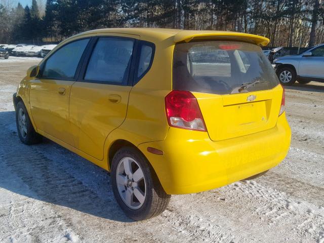 KL1TD66607B750147 - 2007 CHEVROLET AVEO BASE Ақ фото 3