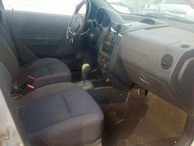 KL1TD66607B750147 - 2007 CHEVROLET AVEO BASE Ақ фото 5