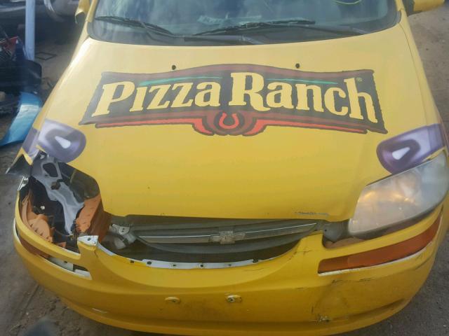 KL1TD66607B750147 - 2007 CHEVROLET AVEO BASE Ақ фото 7