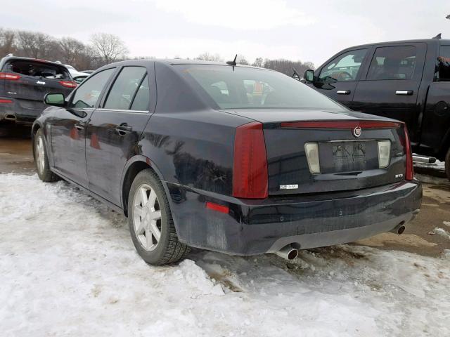 1G6DC67A250120192 - 2005 CADILLAC STS BLACK photo 3