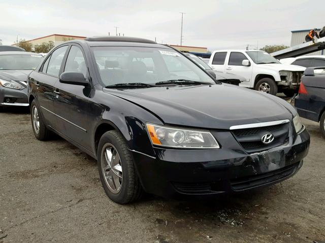 5NPET46C47H239215 - 2007 HYUNDAI SONATA GLS BLACK photo 1