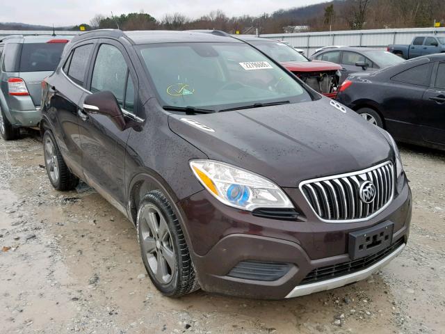 KL4CJASB9EB617708 - 2014 BUICK ENCORE BROWN photo 1