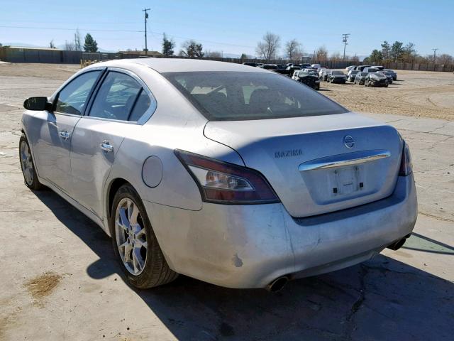 1N4AA5AP3DC833232 - 2013 NISSAN MAXIMA S SILVER photo 3