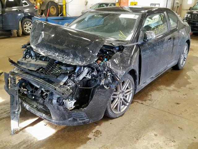 JTKJF5C75C3039624 - 2012 TOYOTA SCION TC BLACK photo 2