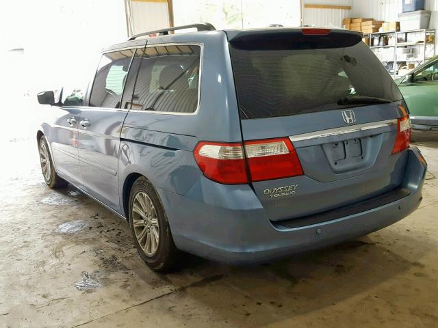 5FNRL38827B054972 - 2007 HONDA ODYSSEY TO BLUE photo 3