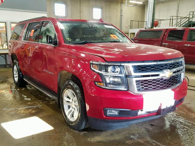 1GNSKJKC0FR703190 - 2015 CHEVROLET SUBURBAN K RED photo 1