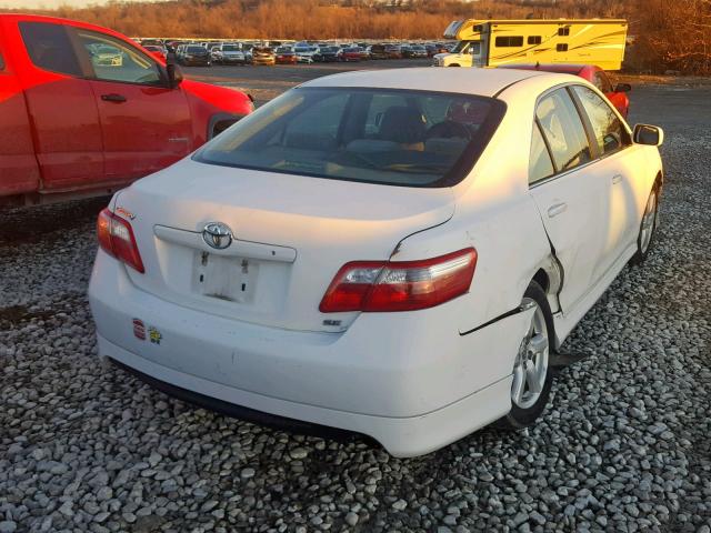 4T1BE46K49U870717 - 2009 TOYOTA CAMRY BASE WHITE photo 4