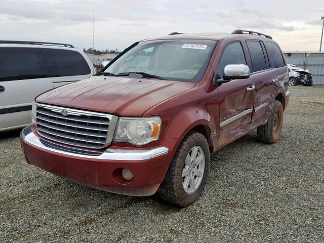 1A8HW58277F526436 - 2007 CHRYSLER ASPEN LIMI MAROON photo 2
