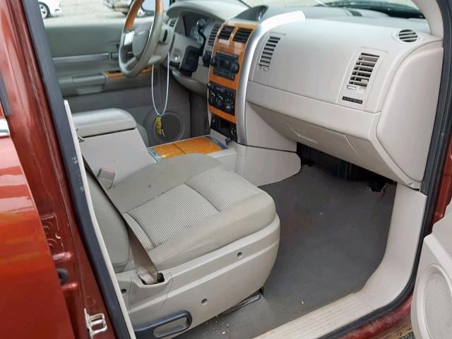 1A8HW58277F526436 - 2007 CHRYSLER ASPEN LIMI MAROON photo 5