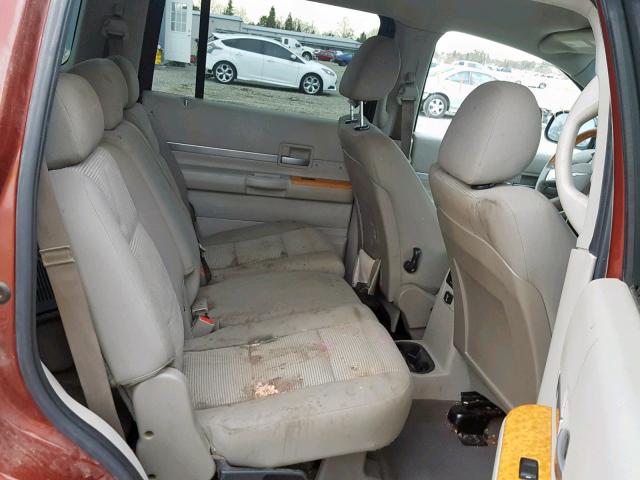 1A8HW58277F526436 - 2007 CHRYSLER ASPEN LIMI MAROON photo 6