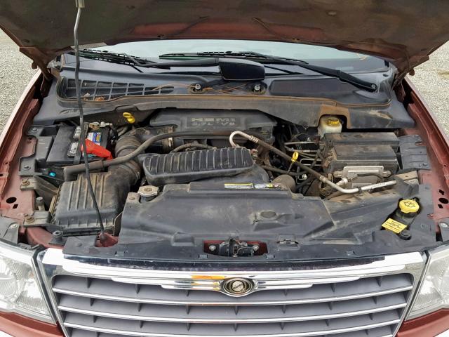 1A8HW58277F526436 - 2007 CHRYSLER ASPEN LIMI MAROON photo 7