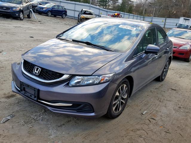 19XFB2F80FE232983 - 2015 HONDA CIVIC EX GRAY photo 2