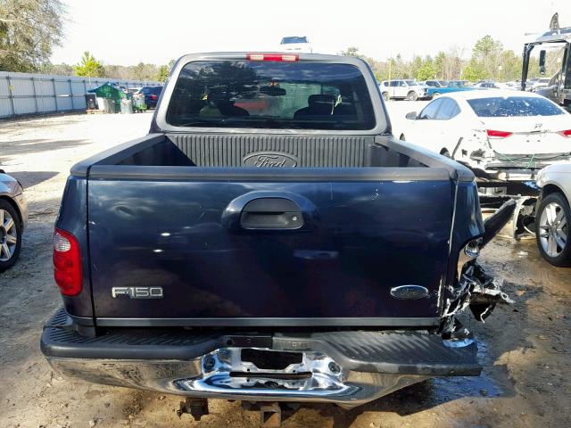 2FTRX07L01CA62253 - 2001 FORD F150 BLUE photo 9