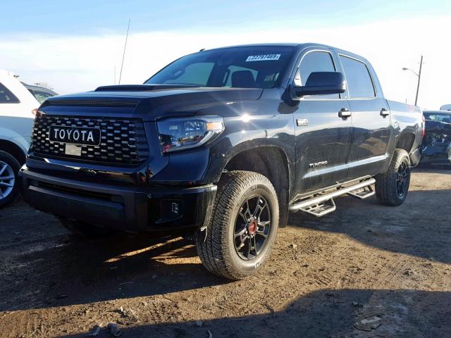 5TFDY5F19KX783398 - 2019 TOYOTA TUNDRA CRE BLACK photo 2