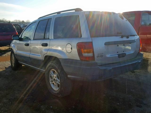 1J4GW48S54C135967 - 2004 JEEP GRAND CHER SILVER photo 3