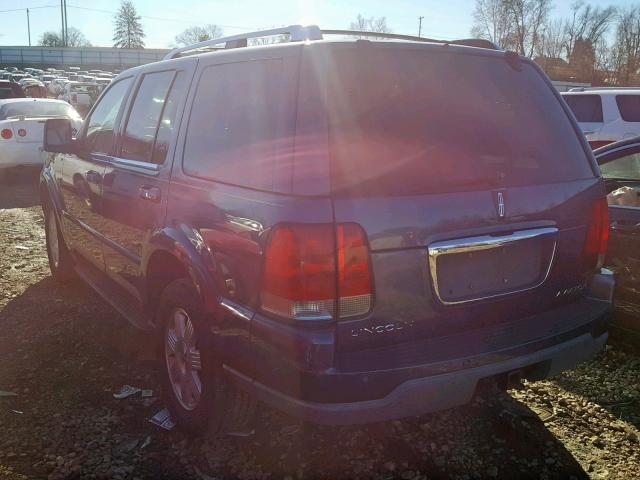 5LMEU78H43ZJ48206 - 2003 LINCOLN AVIATOR 蓝色 照片 3