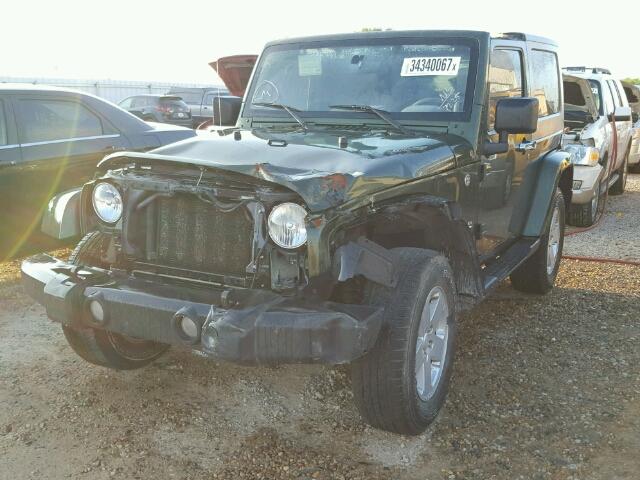 1J4FA54147L177225 - 2007 JEEP WRANGLER S GREEN photo 2