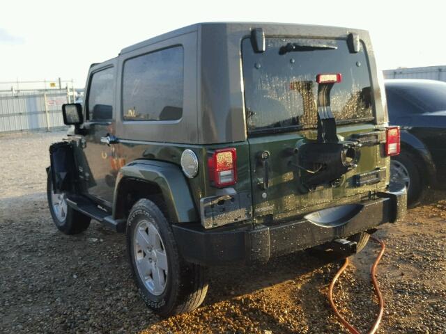 1J4FA54147L177225 - 2007 JEEP WRANGLER S GREEN photo 3