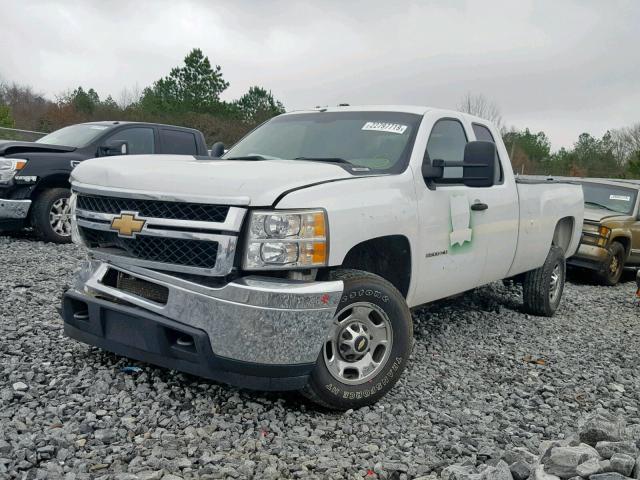 1GC2CVCGXBZ362101 - 2011 CHEVROLET SILVERADO WHITE photo 2