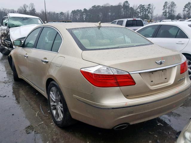 KMHGC4DF9BU139000 - 2011 HYUNDAI GENESIS 4. GOLD photo 3