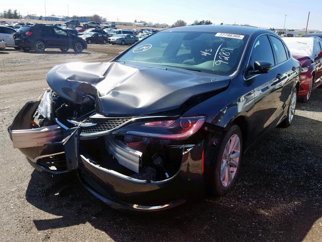 1C3CCCAB1GN169287 - 2016 CHRYSLER 200 LIMITE გრაფიტი ფოტო 2