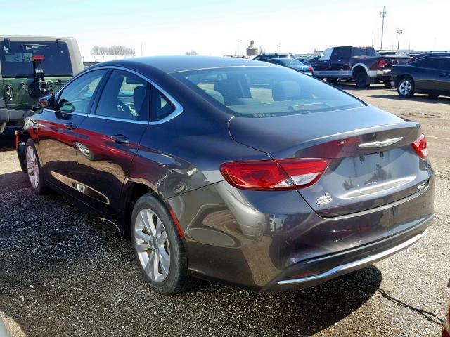 1C3CCCAB1GN169287 - 2016 CHRYSLER 200 LIMITE გრაფიტი ფოტო 3