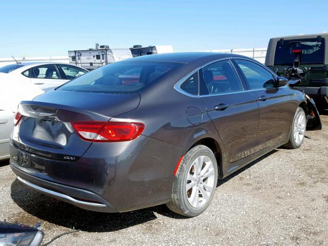1C3CCCAB1GN169287 - 2016 CHRYSLER 200 LIMITE გრაფიტი ფოტო 4