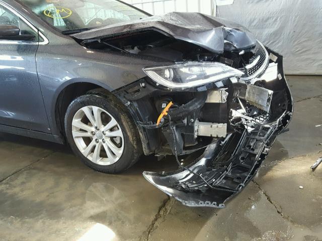 1C3CCCAB1GN169287 - 2016 CHRYSLER 200 LIMITE გრაფიტი ფოტო 9