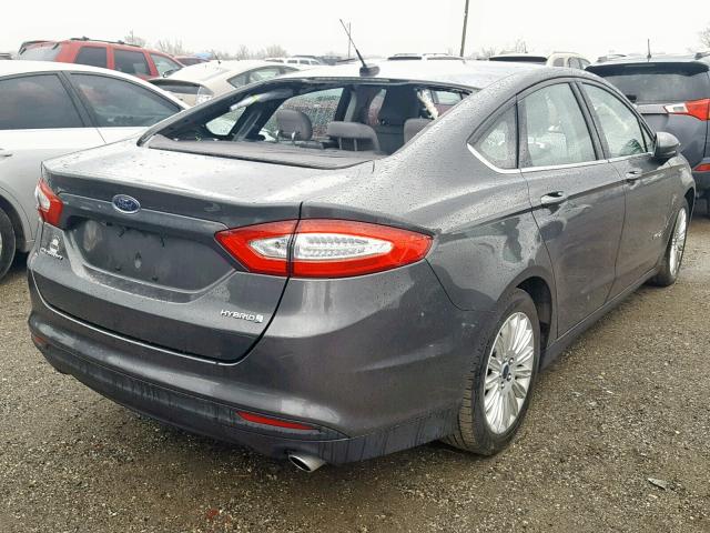 3FA6P0UU1GR403424 - 2016 FORD FUSION S H GRAY photo 4