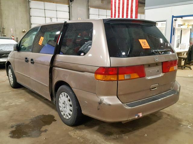 5FNRL18584B063598 - 2004 HONDA ODYSSEY LX BROWN photo 3