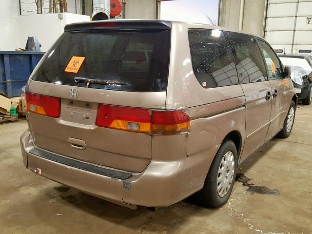 5FNRL18584B063598 - 2004 HONDA ODYSSEY LX BROWN photo 4