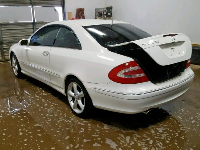 WDBTJ65J14F082191 - 2004 MERCEDES-BENZ CLK 320C WHITE photo 3