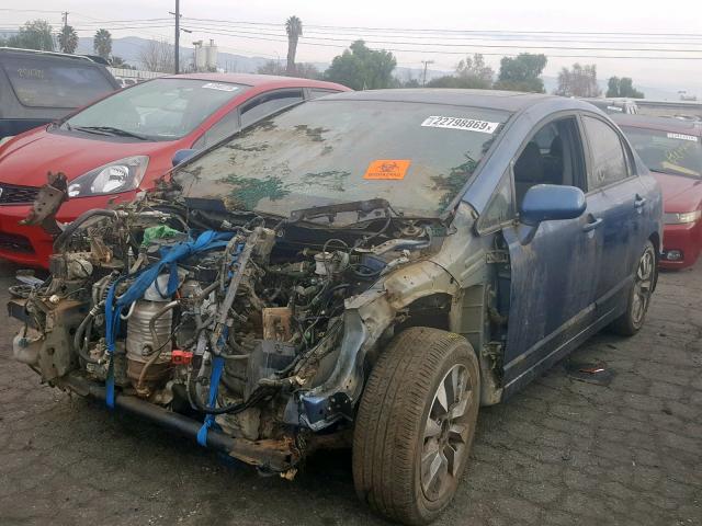 19XFA1F83AE045386 - 2010 HONDA CIVIC EX Mavi foto 2