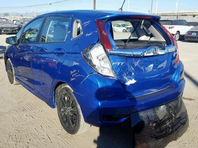 3HGGK5G63JM710204 - 2018 HONDA FIT SPORT 蓝色 照片 3