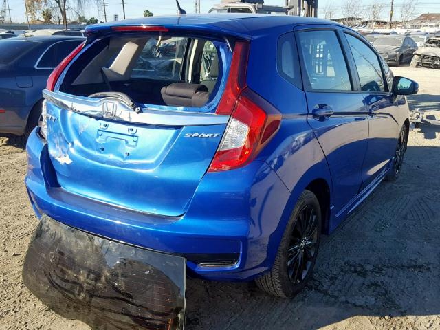 3HGGK5G63JM710204 - 2018 HONDA FIT SPORT 蓝色 照片 4